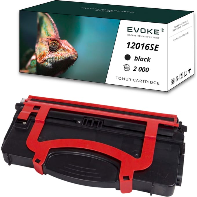 Toner Lexmark 12016Se Zwart voor printer |     2000 pagina's |     Optra