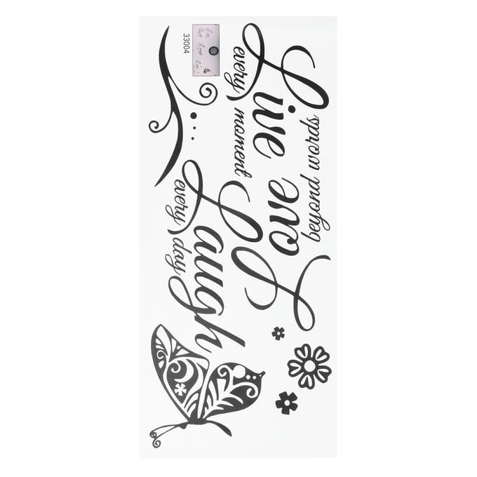 PVC Originality Wall Sticker SelfAdhesive Wall Decal Art Sticker for Home Living Room black