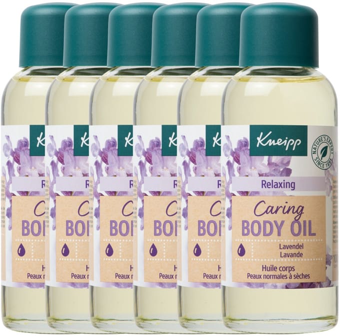 Kneipp Caring Huidolie Lavendel - 6 x 100 ml - Voordeelverpakking