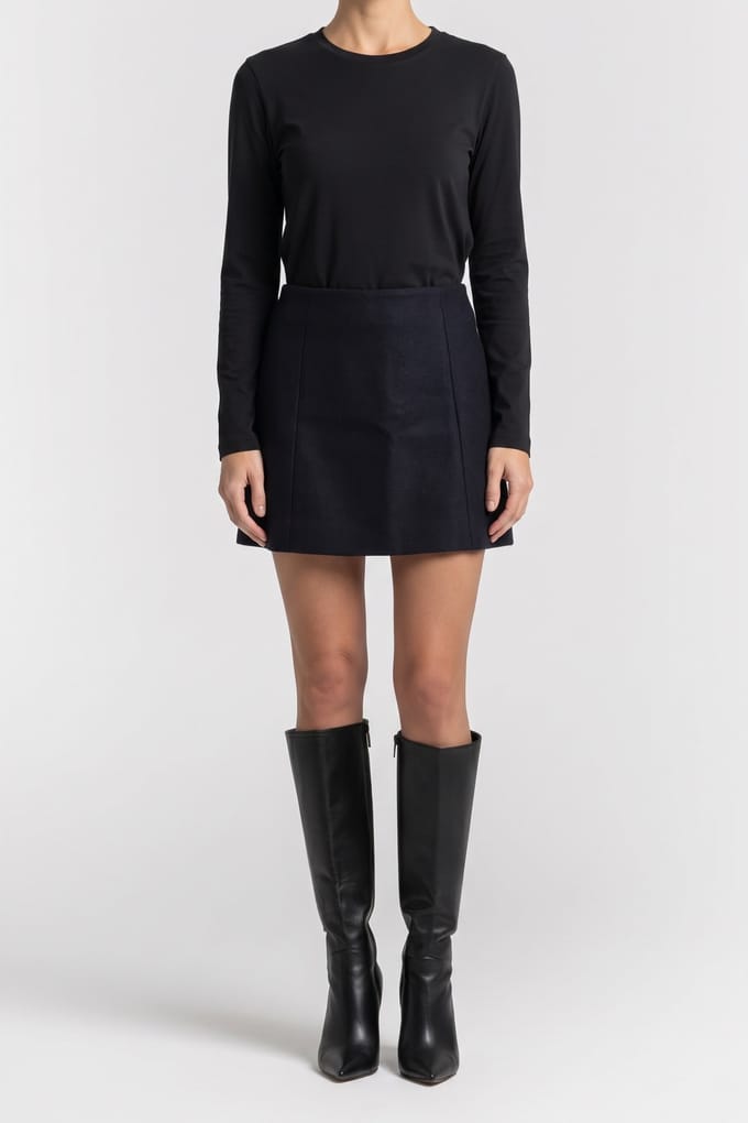 ARKET Jente Wool Skirt Blue Maat: 34 | Mini Rokken Outlet | Dames | Blauw
