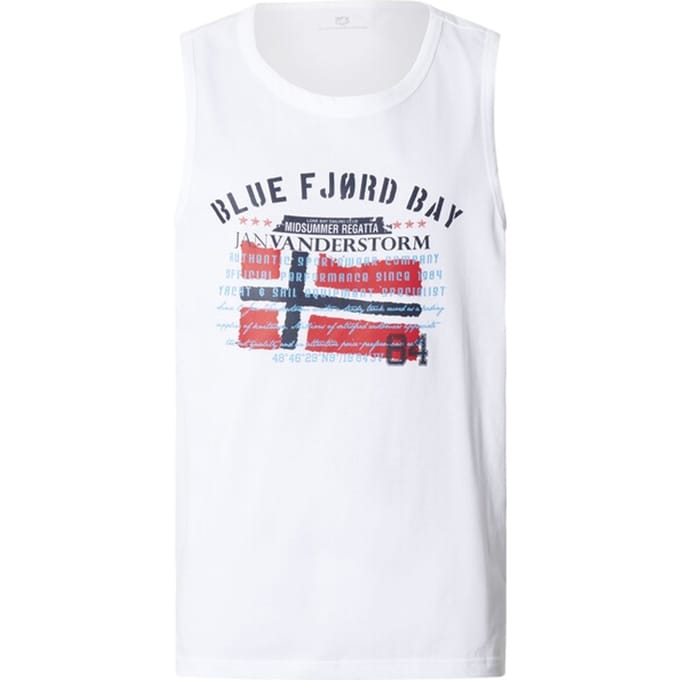 Jan Vanderstorm herren Tanktop - 64/66 - wit - Plus Size