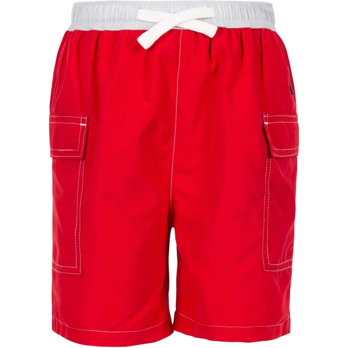 Trespass Zwemshort kinderen/kinderen in de diepte (Rood)