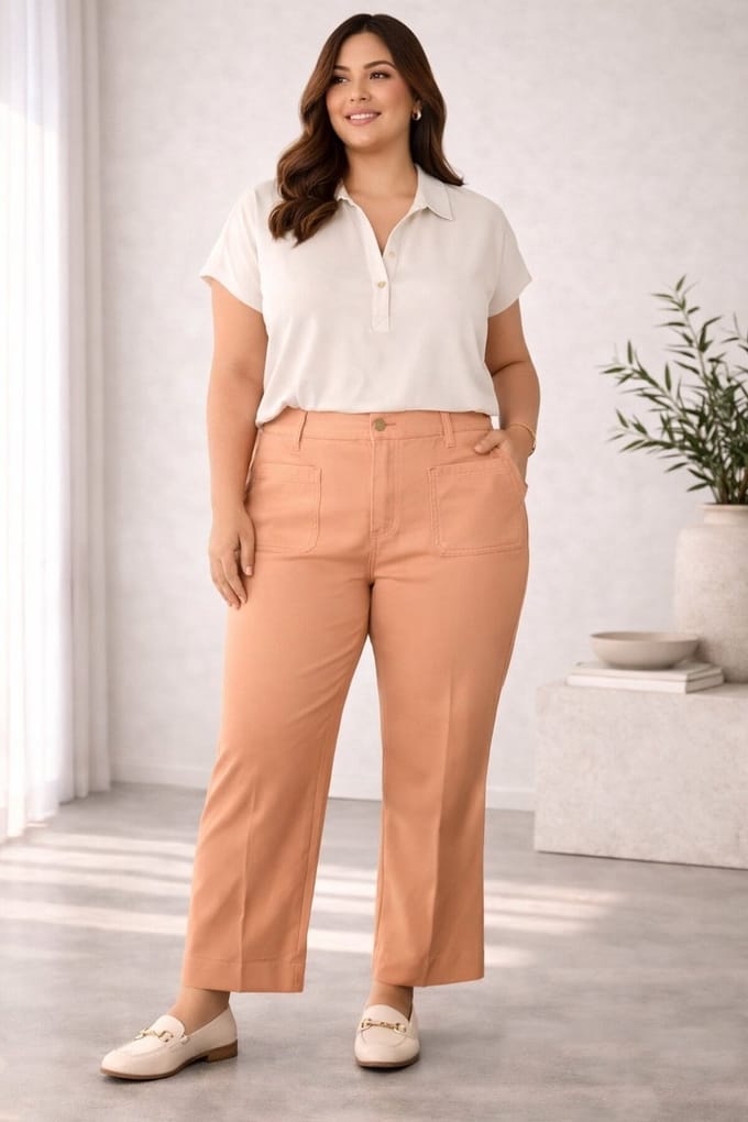 YEST CURVE Justine Bottoms - Soft Terra - maat WX-0(44) / L32