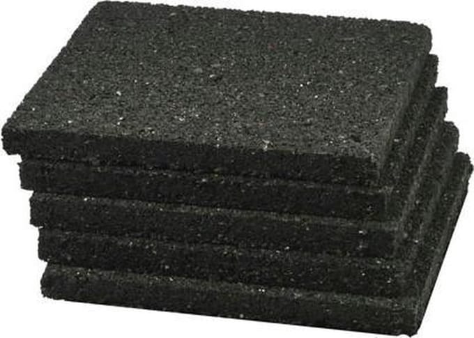 Rubber tegeldrager 200x100x20mm - per 32 stuks