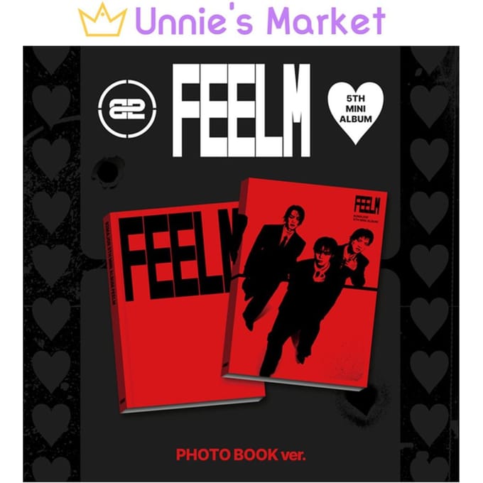 82MAJOR [FEELM] FOTOBEK ver. / 5E MINI-ALBUM + Gratis Cadeau 1EA black