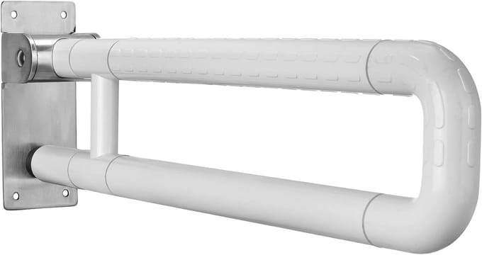 Badkamer handgreep - Toiletsteun inklapbaar - Veiligheid thuis - Sterk draagvermogen - 60 cm - Wit