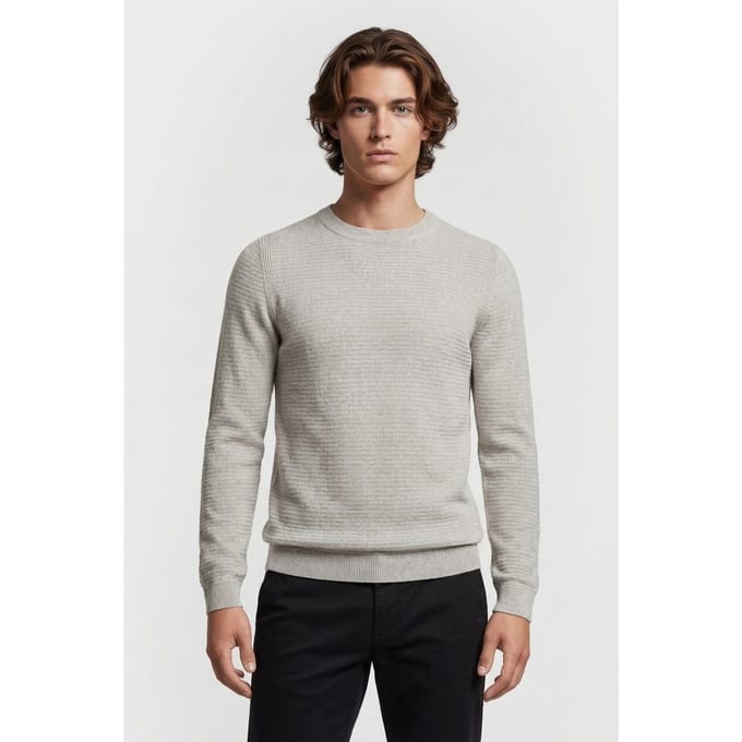 Dstrezzed Kostas Crewneck Ghost Grey Größe: L | Pullover Outlet | Herren | Grau