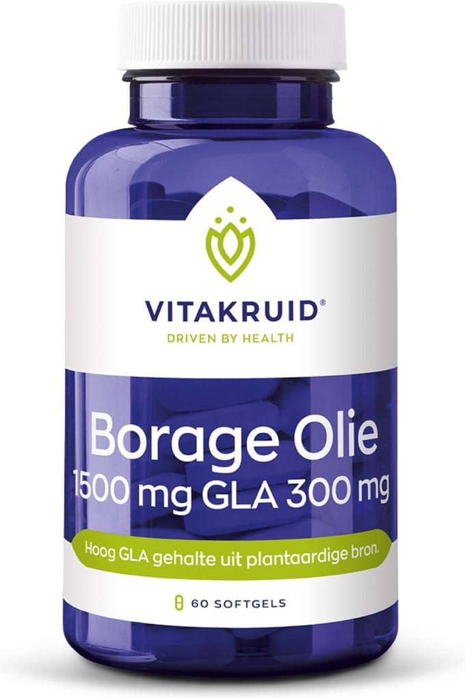Vitakruid - Borage Olie 1500mg GLA 300mg - 60st