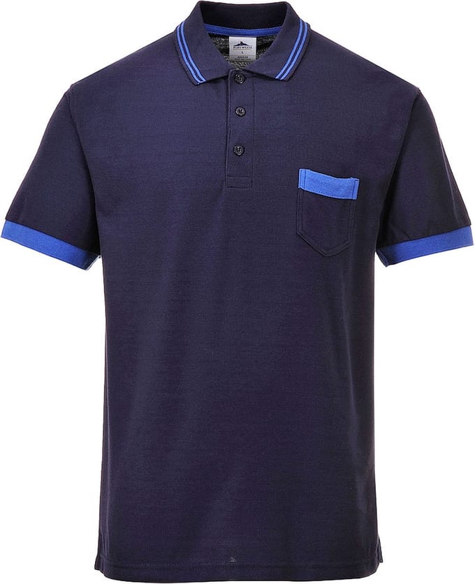 TX20 - Portwest Texo Contrast Poloshirt Marine | S