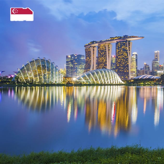 InternationalSIM Data Simkaart Singapore - 1 GB - 7 dagen