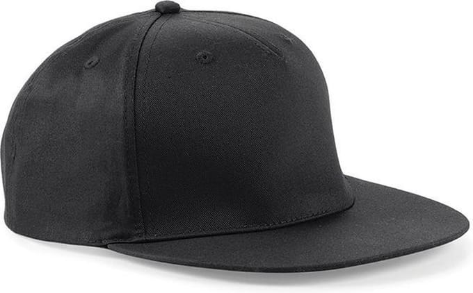 Snapback Rapper Cap - Beechfield - Black