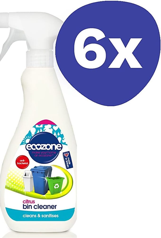 Ecozone Afvalbak Reiniger - Citrus (6x 500ml)