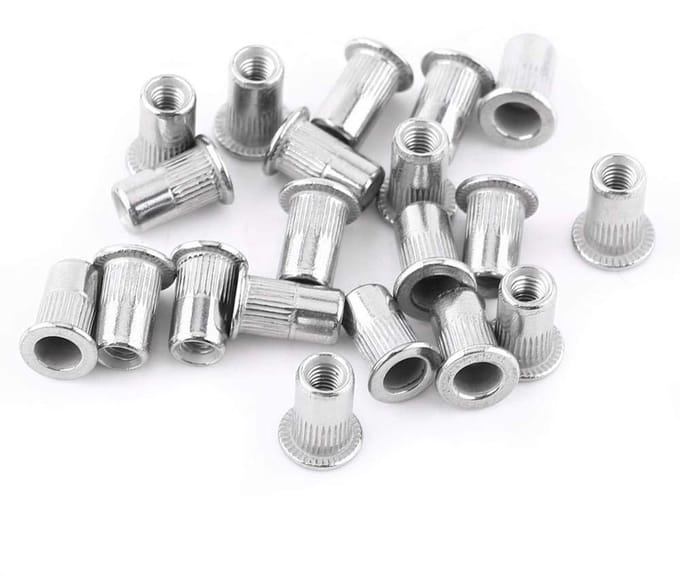 20 Stuks M3 Platte Kop Draadmoeren van RVS en Aluminium voor Blind Rivets en Montage