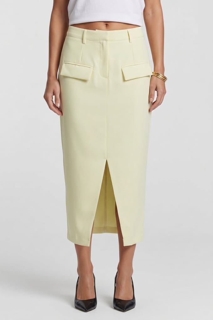 Odd Muse Midi Skirt Lime Cream Taglia: M | Minigonne Outlet | Donna | Verde