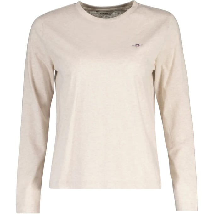 T-shirt regular lange mouwen vrouw Gant Shield