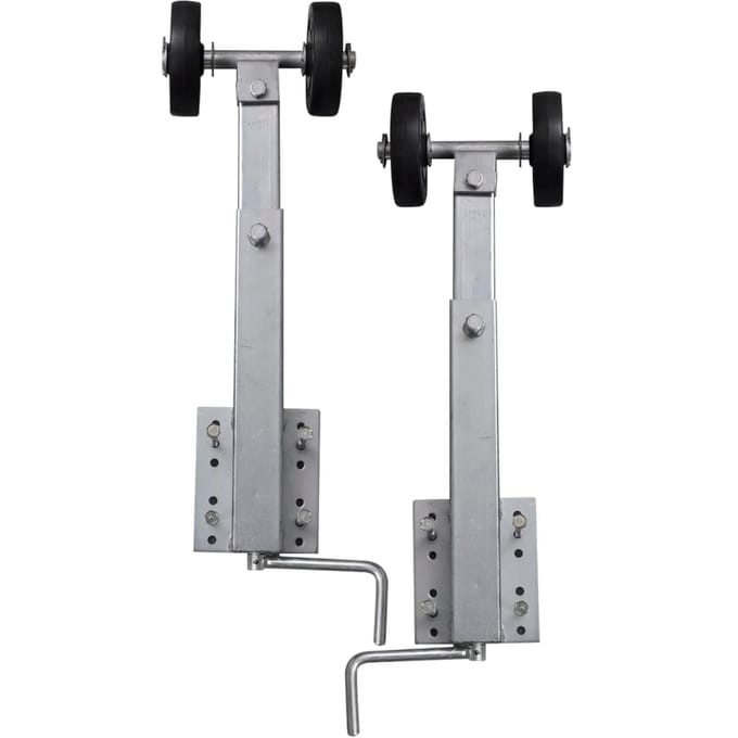 vidaXL - 2-delige - Rollerboegsteunenset - voor - boottrailer - 59-84 - cm