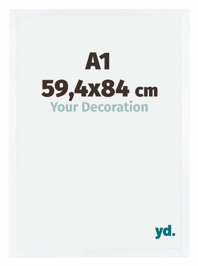 Your Decoration - Fotolijst A1 59,4x84 cm - MDF - Wit Mat - Catania