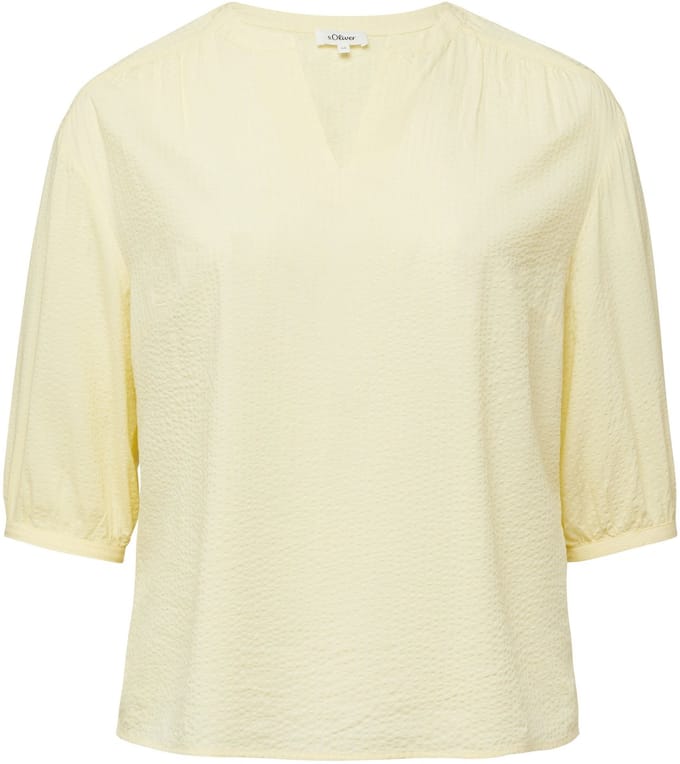 s.Oliver - female - Seersucker blouse met plooien