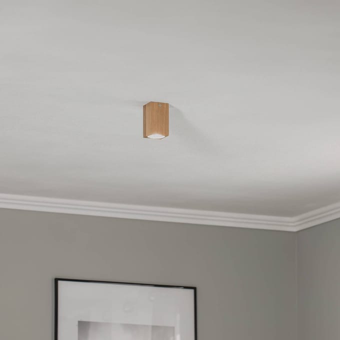 Envostar Peach Puff plafondlamp kubus hoogte 10cm