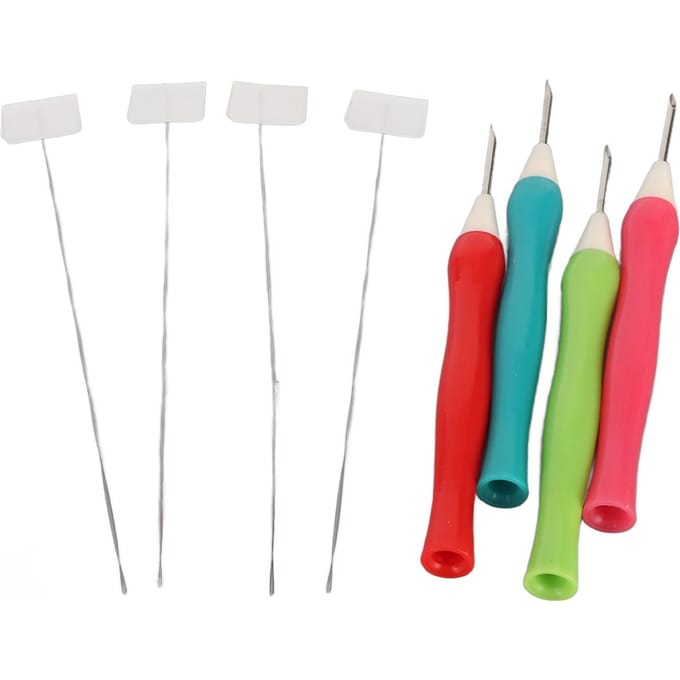 4 stuks Punch Needle Tool Set DIY Craft Stikken Borduurpen 1.6mm Dia ABS Moederdag Cadeau red