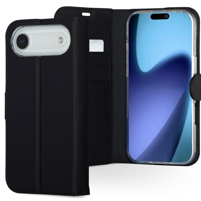 Accezz Hoesje - Geschikt voor Apple iPhone 17 Air - Wallet Softcase Bookcase - Zwart