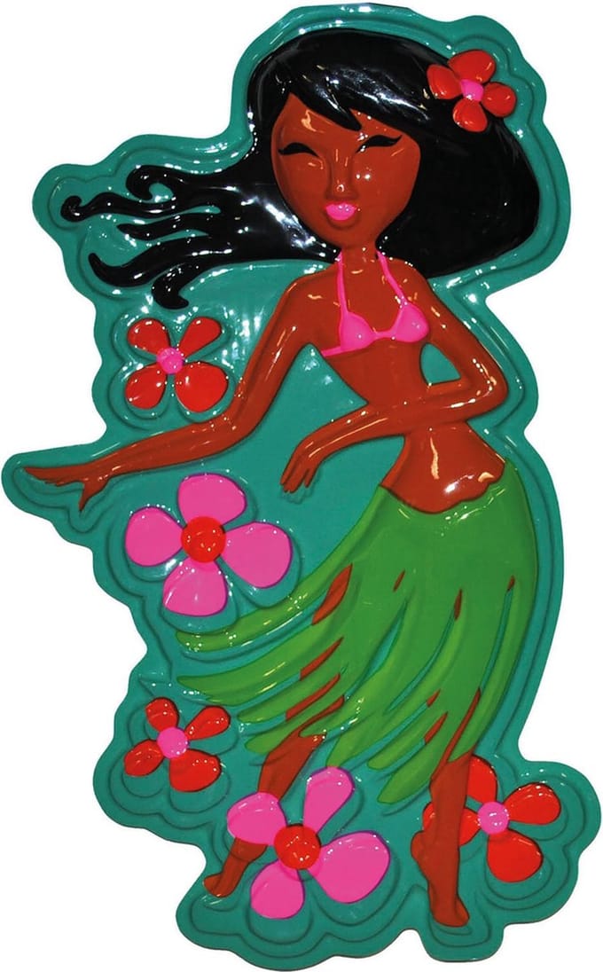 Wanddeco Hulagirl 55cm