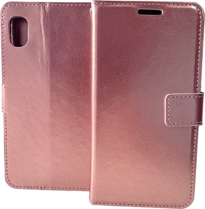 Bookcase Geschikt voor: Samsung Galaxy A10E (Lite) - Rose Goud - portemonnee hoesje