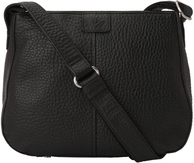 Voi Hirsch Crossbody tas Leder 28 cm - Dames - schwarz