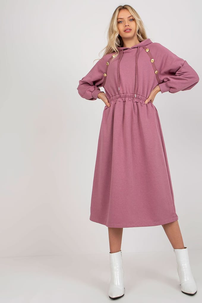 Urban Cozy Sweat Dress - Rosa / Einheitsgröße
