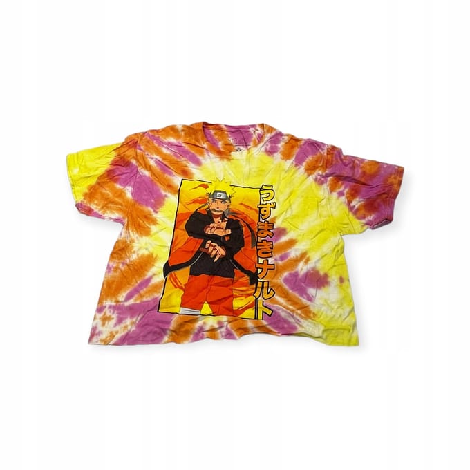 Spencer's Naruto L crop top femme yellow
