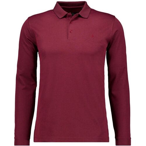 Ragman Polo Soft Knit Modern Fit Easy Care Rood / male