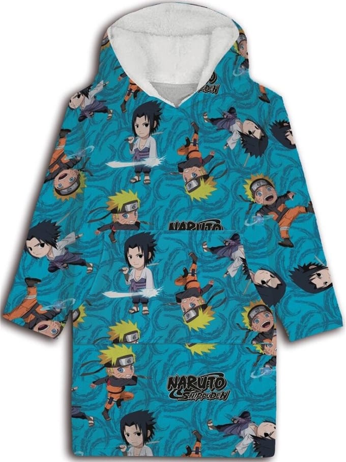 Naruto hoodie poncho maat XS - L - polyester