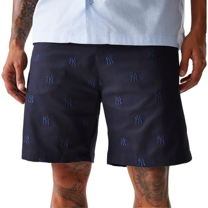 New Era MLB New York Yankees Monogram Korte Broek Blauw