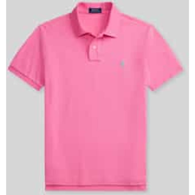 Custom slim fit poloshirt van puur katoen