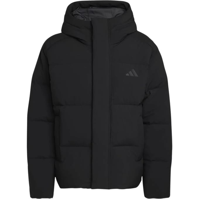 Adidas Sportswear Helionic Down Puffer Jack Met Capuchon - Heren - Zwart