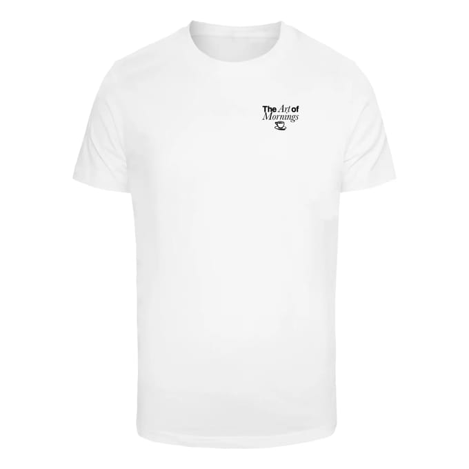 Mister Tee - The Art Of Mornings Heren Tshirt - M - Wit