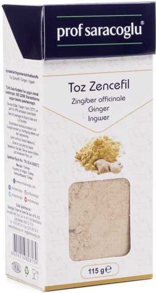 Prof Saracoglu Gemberpoeder (Zingiber officinale) - 115 g