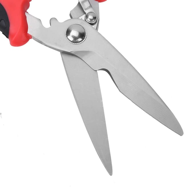 Elektronische Kabelschaar Plastic Handvat Multifunctioneel Roestvrij Staal Hardware Handgereedschap gray