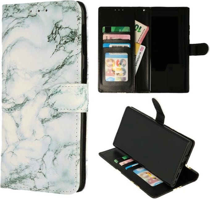 Cityhoesje - Bookcase - iPhone 11 Pro Max - Marmer