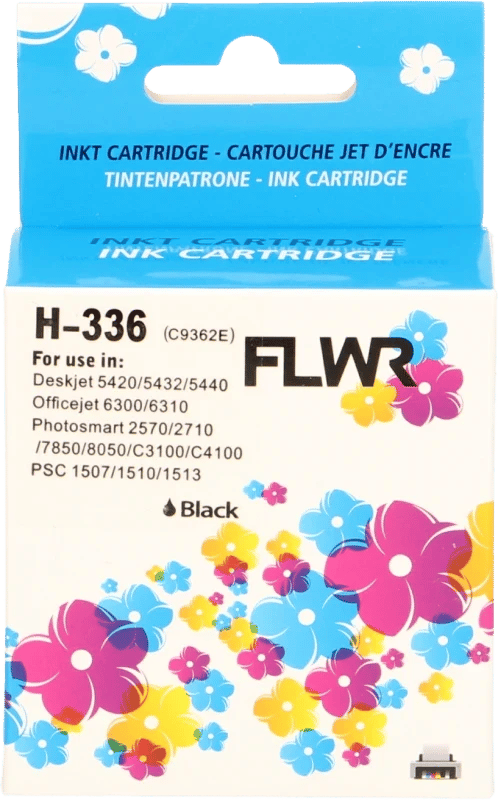 FLWR HP 336 zwart (Huismerk (remanufactured))