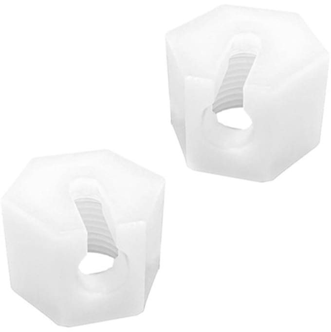 Dailygoods - 2 Stuks Reserveonderdelen voor Sodastream, Wartelmoer (Wit)