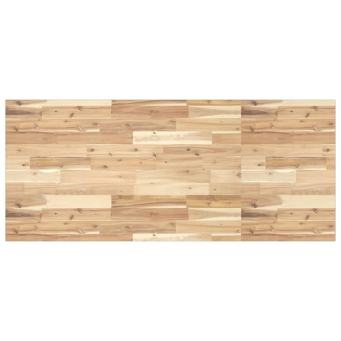vidaXL - Bureaublad - 140x60x2 - cm - onbehandeld - massief - acaciahout