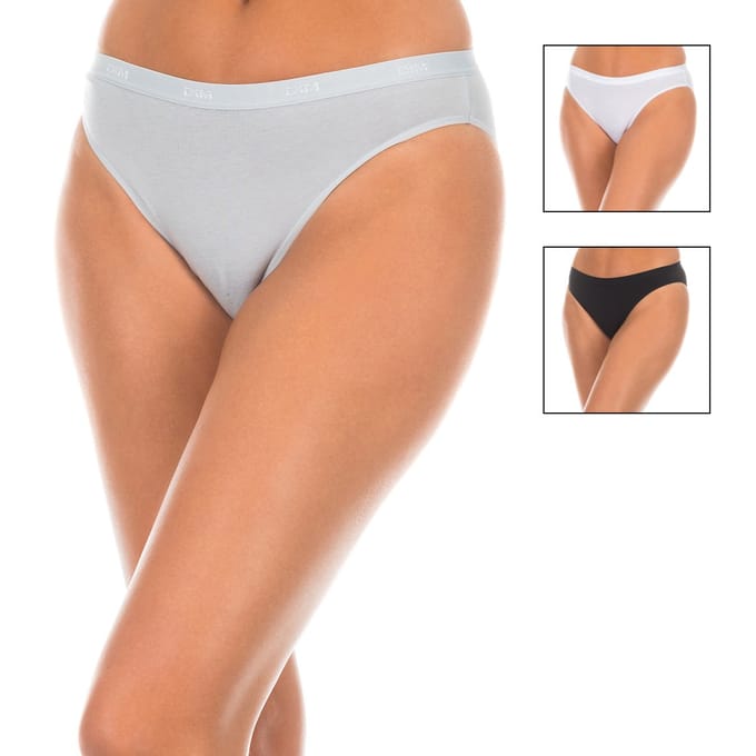 Set van 3 Damesonderbroeken DIM Coton Stretch Pockets Eco