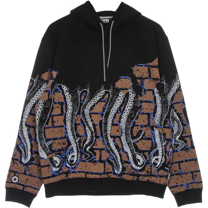 Lichtgewicht herensweatshirt met capuchon Bricks Hoodie zwart