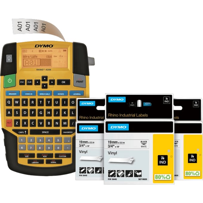 DYMO Rhino 4200 Labelprinter Qwerty + 3 extra labels