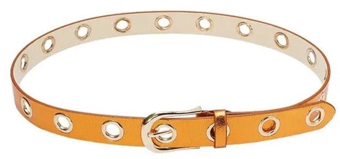 Riem - oranje - gaatjes - 80