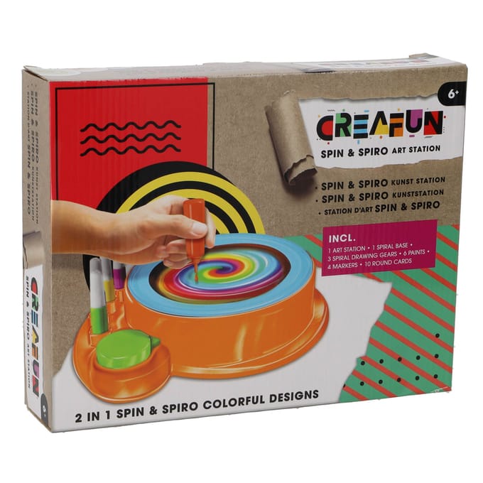 Creafun - Spin'n Spiro 2 in 1 Verf/Kleur Set - Creatief Speelgoed voor Kinderen