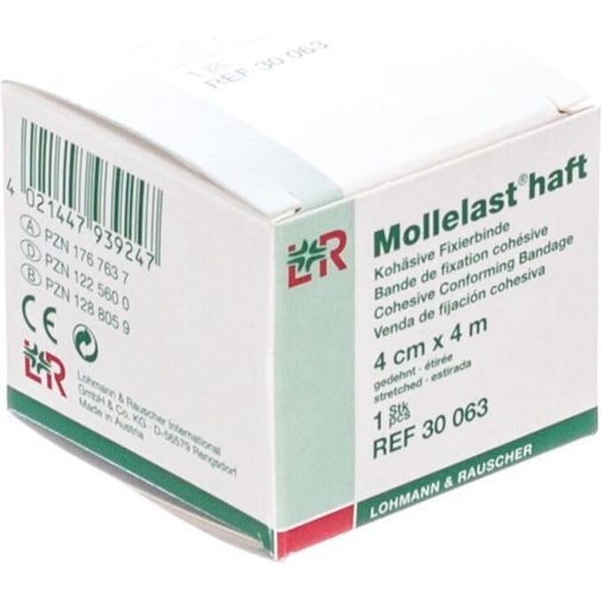 Mollelast Haft Windel Elast Adh 4cmx 4m 30063