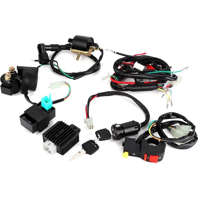 Complete Kick Start Motor Kabelboom Kit voor 110cc Crossmotor Gemodificeerde Onderdelen