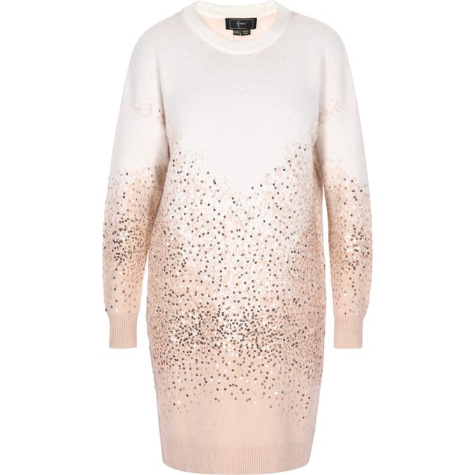 Faina Jurk Dames Gebroken wit beige